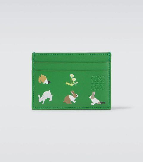 Loewe x Suna Fujita Bunny Anagram leather cardholder 4329 фото