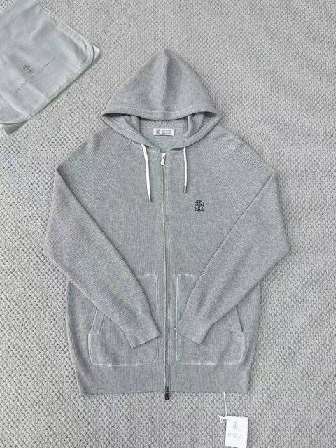 Brunello Cucinelli woven hoodie