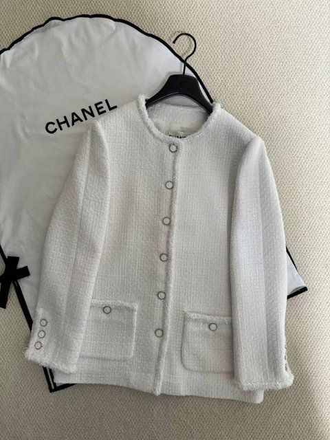 Chanel Jacket Iridescent Cotton Tweed