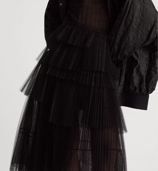 Dior Mid-Length Asymmetric Pleated Skirt 3728 фото