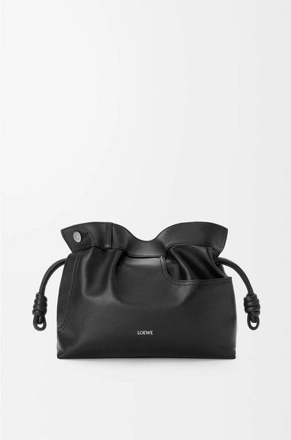 Loewe Panta medium Flamenco clutch in shiny calfskin