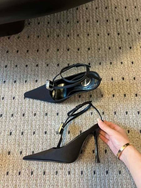Saint Laurent Satin SLINGBACK