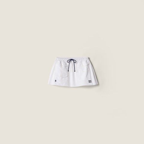 Miu Miu Poplin miniskirt 5831 фото