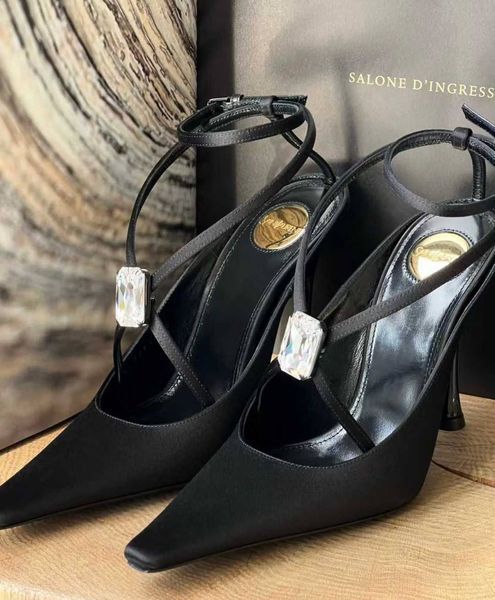 Saint Laurent Satin SLINGBACK