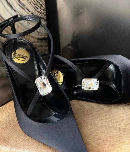 Saint Laurent Satin SLINGBACK
