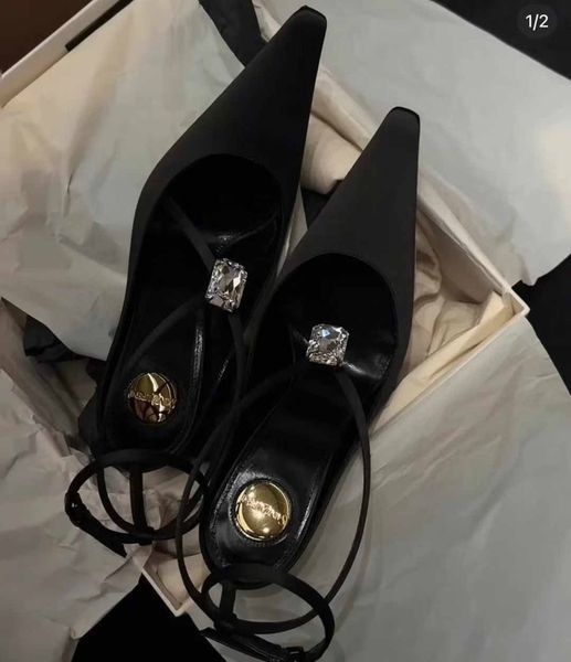 Saint Laurent Satin SLINGBACK