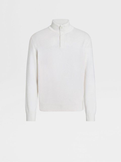 Zegna Oasi Cashmere Zip Mock Neck Sweater 4680 фото
