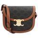Celine Teen Besace CLEA in Triomphe canvas and calfskin
