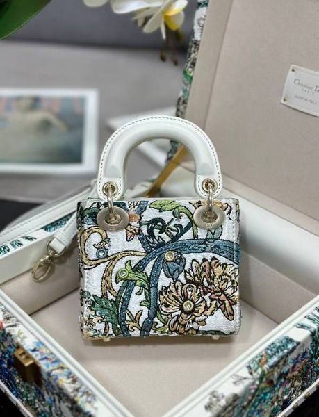 Micro Lady Dior Bag Toile de Jouy Tropical Embroidery