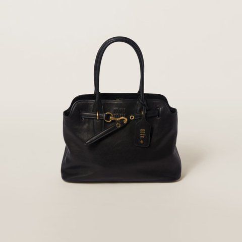 Miu Miu Medium Aventure nappa leather bag 1339 фото