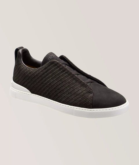 Zegna Triple Stitch Suede Sneakers 1978 фото