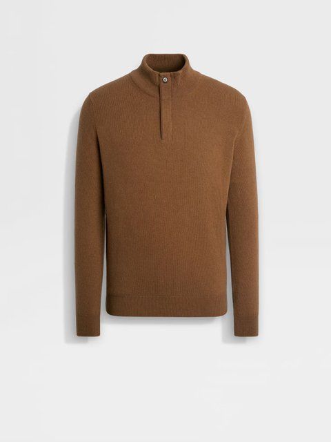 Zegna Oasi Cashmere Zip Mock Neck Sweater 4982 фото