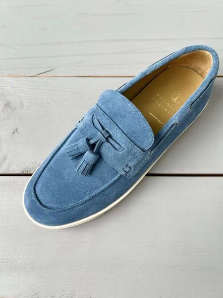 Loafers on a white sole