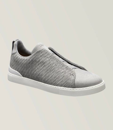 Zegna Triple Stitch Suede Sneakers 1980 фото