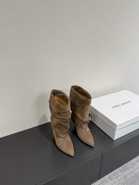 ISABEL MARANT Edrik boots Edrik high-heeled draped boots