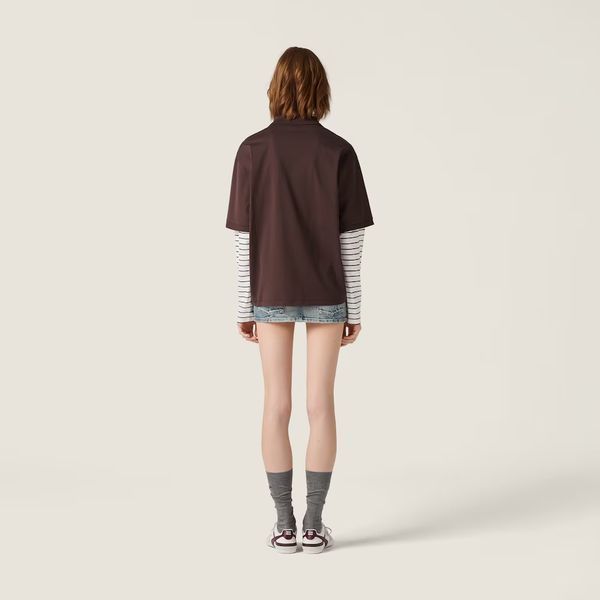 Miu Miu Jersey polo shirt 3827 фото