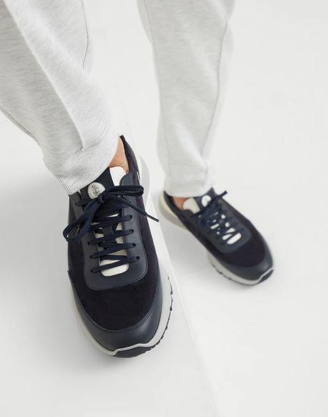 Brunello Cucinelli panelled low-top sneakers