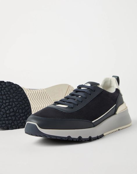 Brunello Cucinelli panelled low-top sneakers