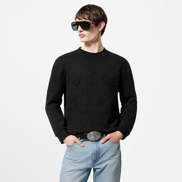 Louis Vuitton Cotton jersey crewneck with embroidery