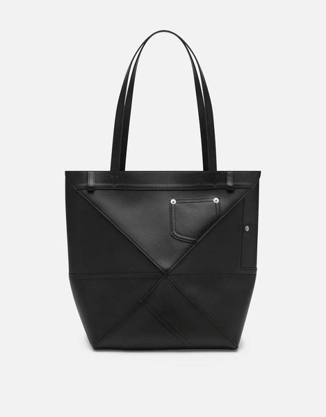 Loewe Panta medium Puzzle Fold tote in shiny calfskin