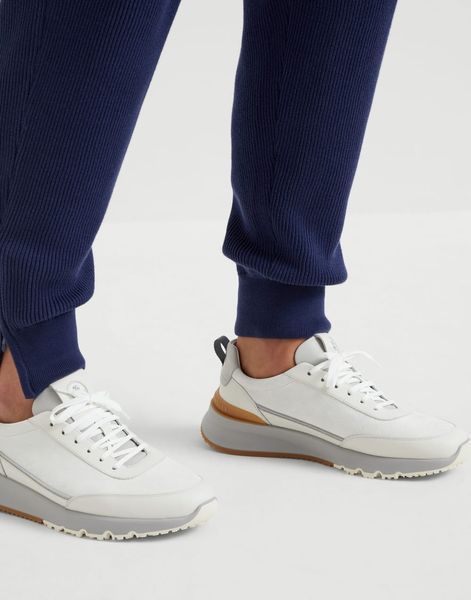 Brunello Cucinelli panelled low-top sneakers
