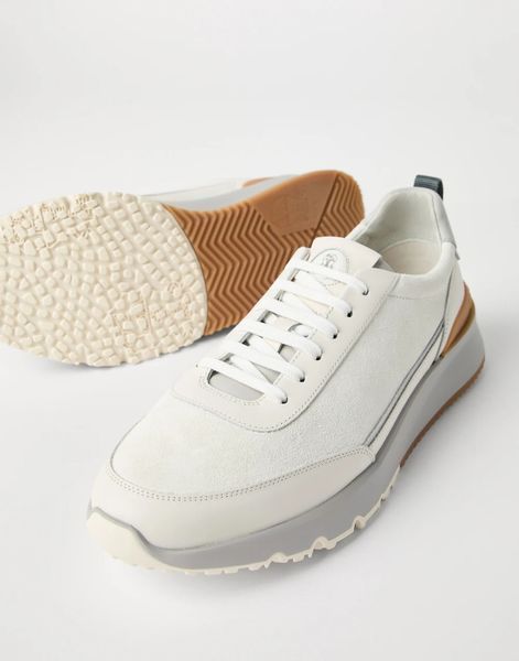 Brunello Cucinelli panelled low-top sneakers