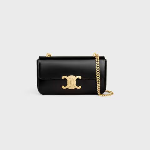 Celine Chain Shoulder Bag Claude in shiny calfskin 3339 фото