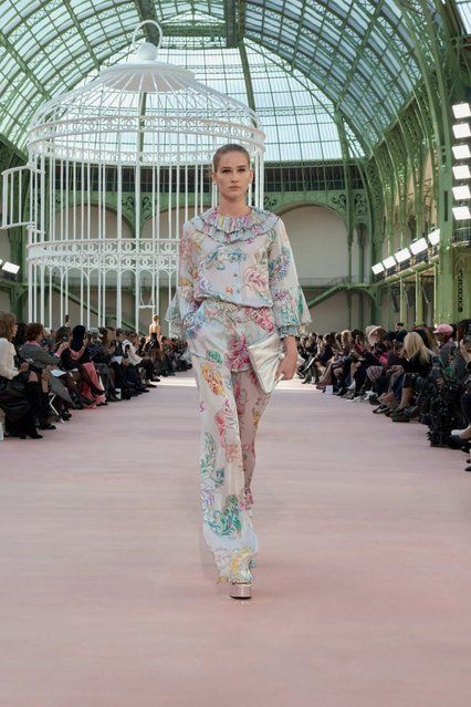 Chanel Trousers Printed Silk Charmeuse 2191 фото