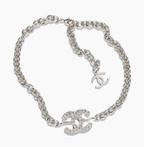 Chanel necklace Metal and rhinestones 4245 фото
