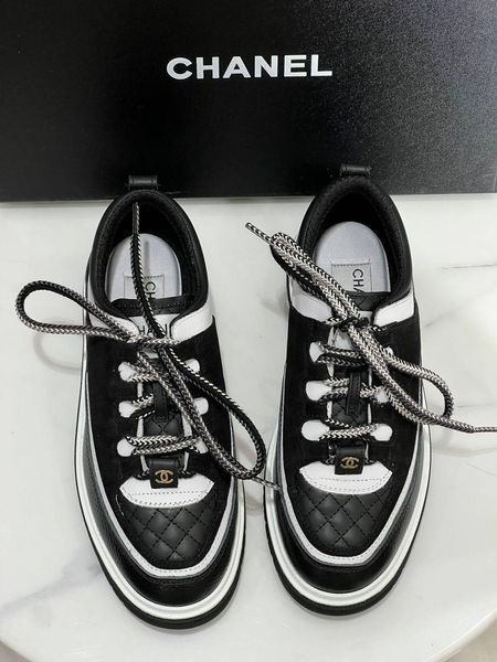 Chanel Quilted Calfskin Sneakers