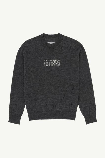 MM6 Maison Margiela virgin wool sweater with logo 4944 фото