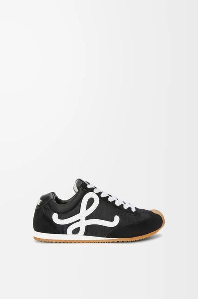 Ballet Runner 2.0 in nylon and calfskin