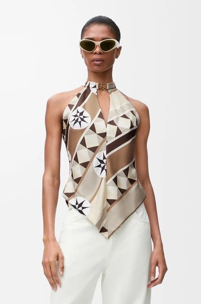 Loewe Halterneck top in silk