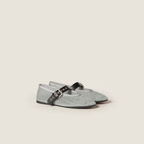Miu Miu Mesh fabric ballerinas 2650 фото