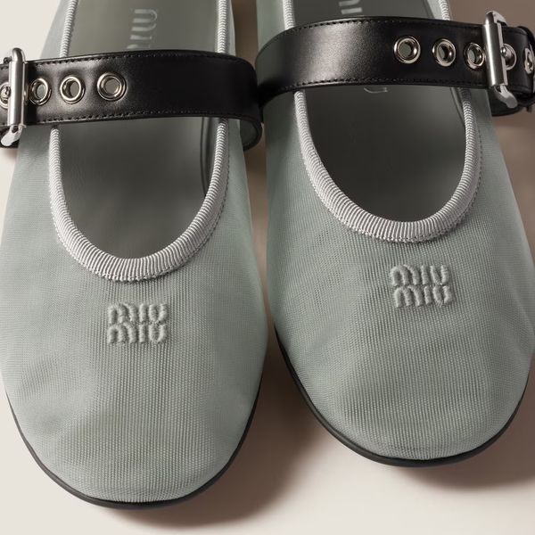 Miu Miu Mesh fabric ballerinas 2650 фото